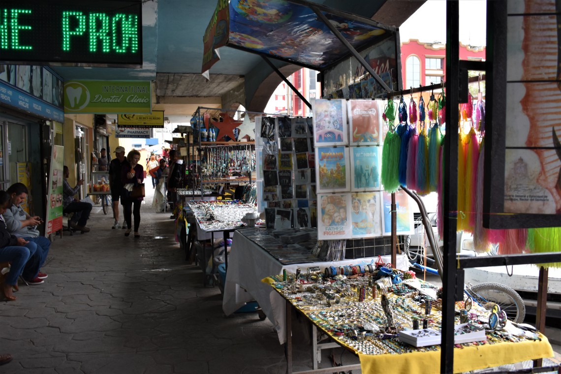 Shopping in Nuevo Progreso, in the state of Tamaulipas, Mexico